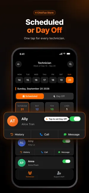 Chia Tua - Management screenshot 2