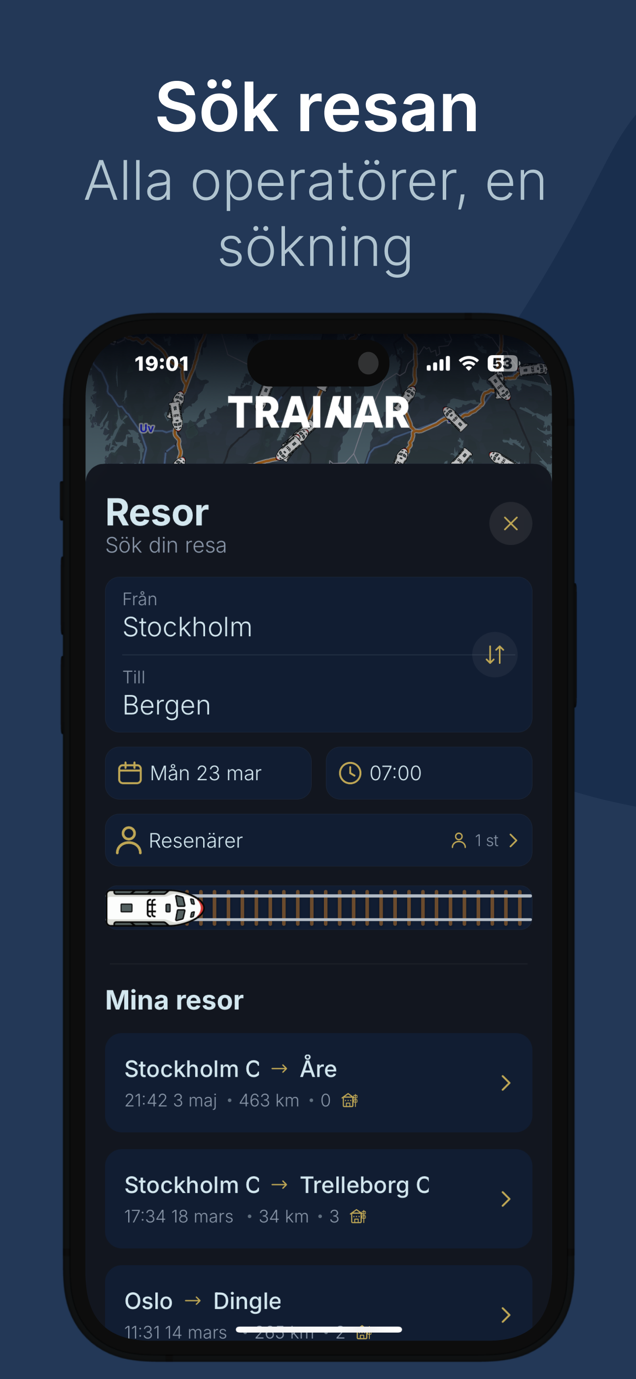 Trainar: Hela tågsverige, live