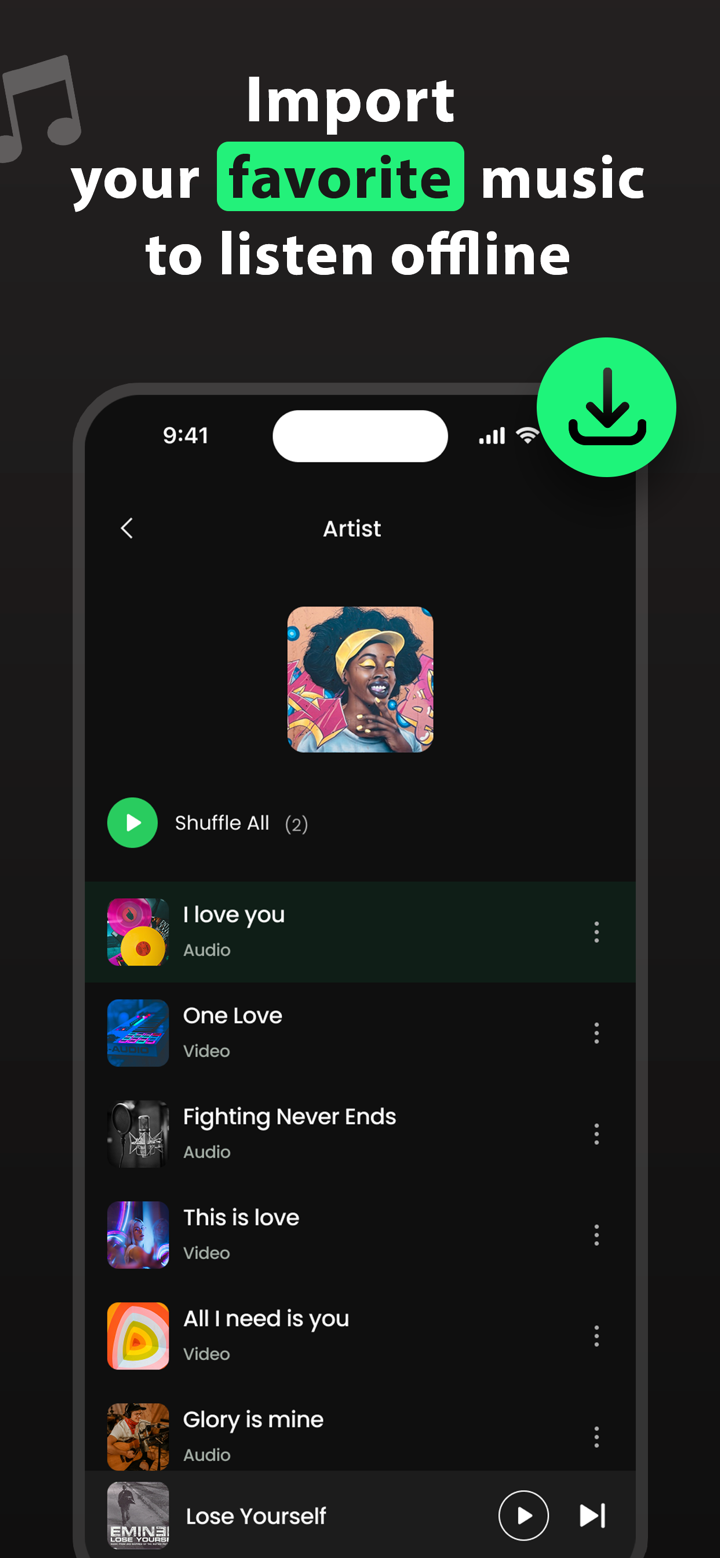 Offline Music Player - No wifi screenshot 3