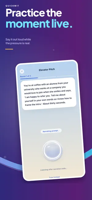 QuickWit: Communication Coach screenshot 4