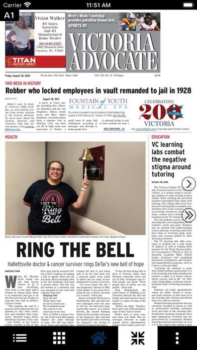 Victoria Advocate Screenshot