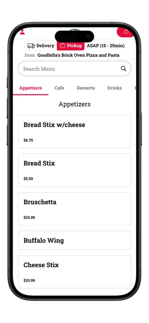 Goodfellas Brick Oven Pizza screenshot 3