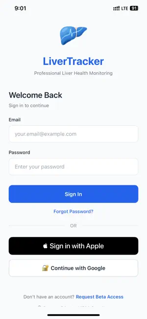 LiverTracker screenshot 1