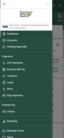 Security Federal Bank TM screenshot