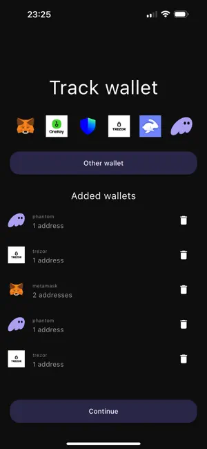 Mone Crypto Tracker screenshot 1