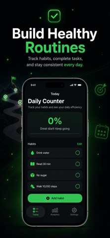 Daily Counter: Habit Tracker iPhone screenshot