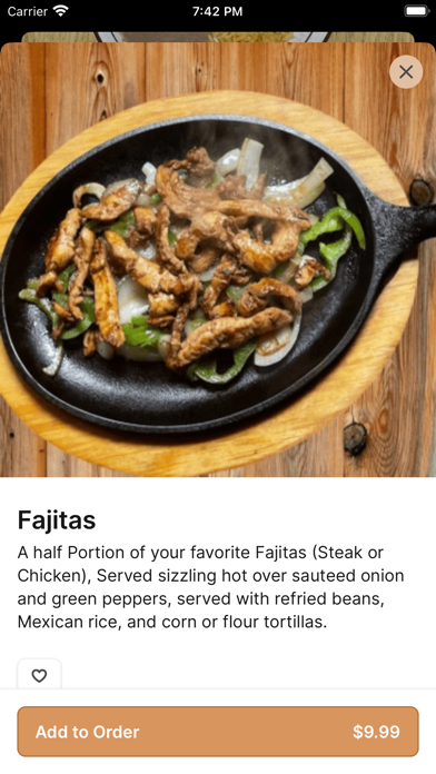 Vaqueros Mexican Restaurant app screenshot 3