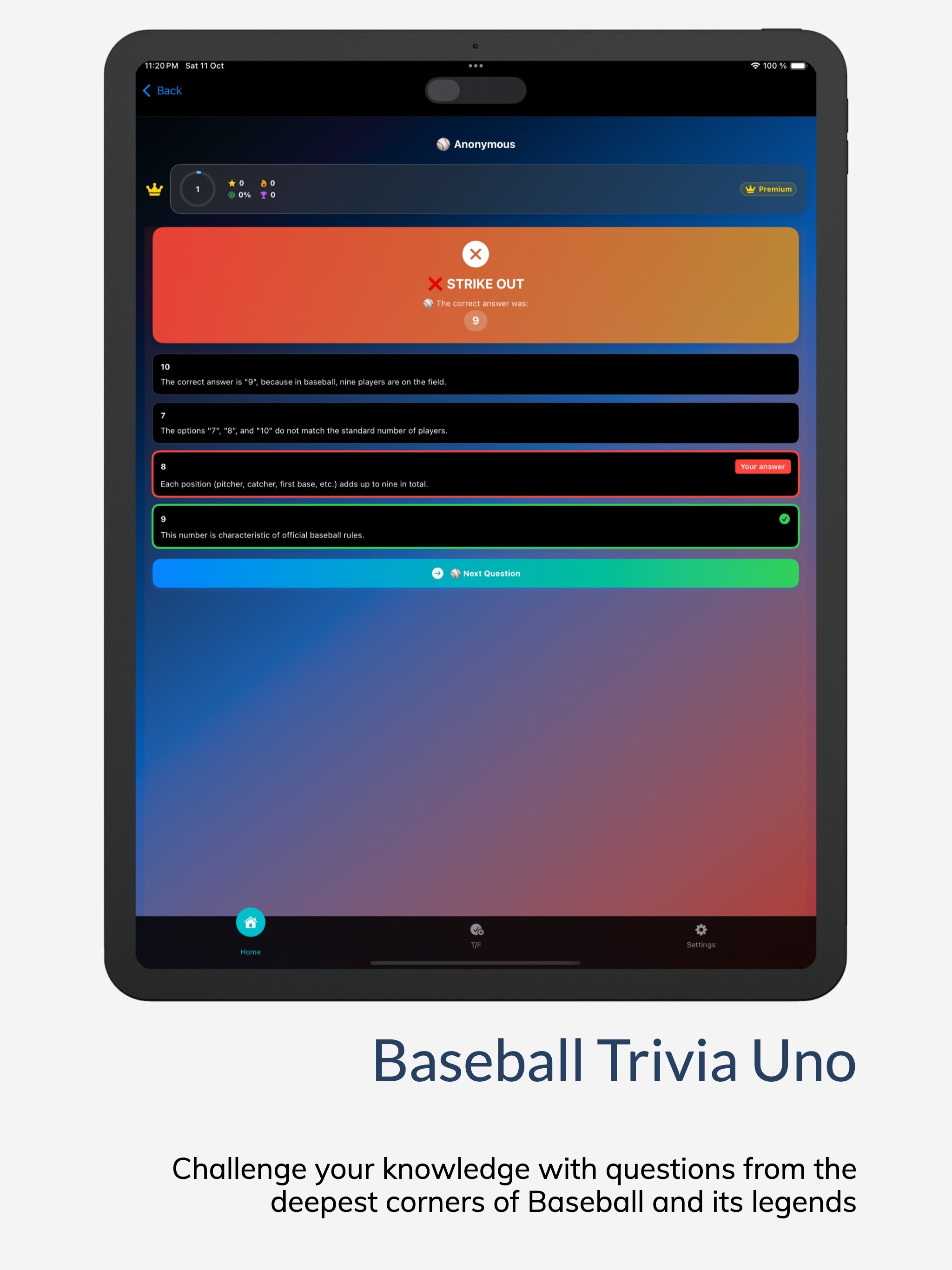 Baseball Trivia One