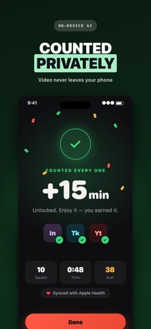 RepGate: Squat to Unlock Apps Screenshot 3 of 5