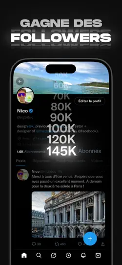 Capture d'écran de X (anciennement Twitter) sur iPhone 4