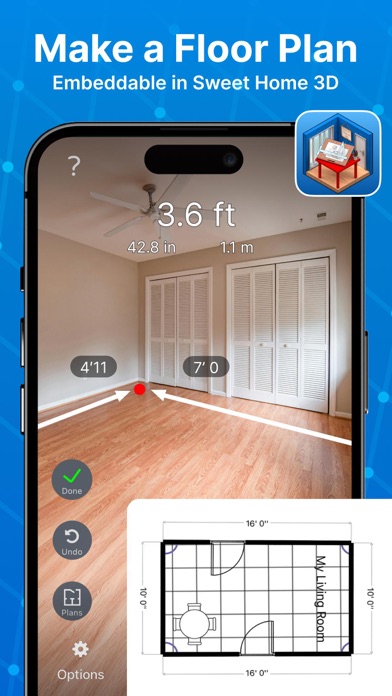 Screenshot #2 pour Tape Measure® Regle Mesure