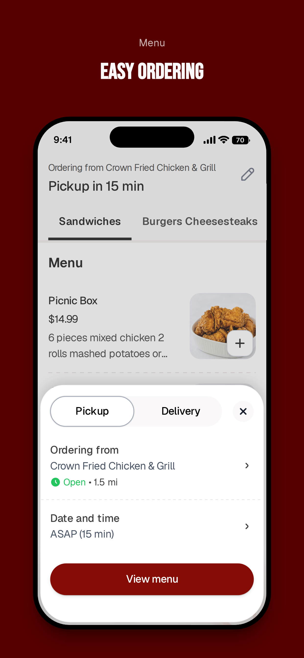 Crown Fried Chicken & Grill screenshot 3