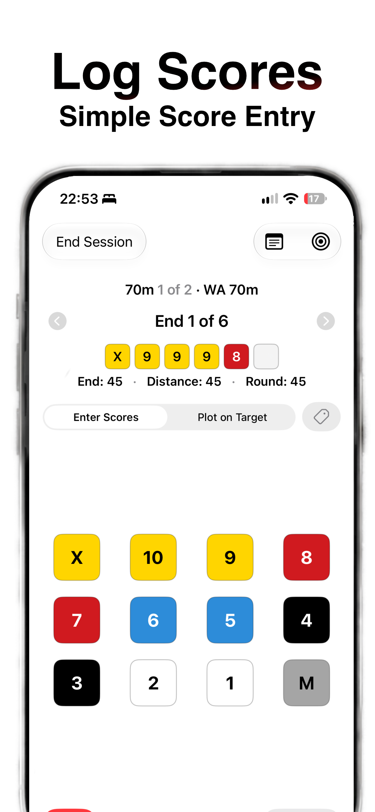 Arrow Plot - Archery Score Log screenshot 2