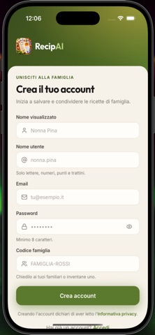 RecipAI iPhone screenshot