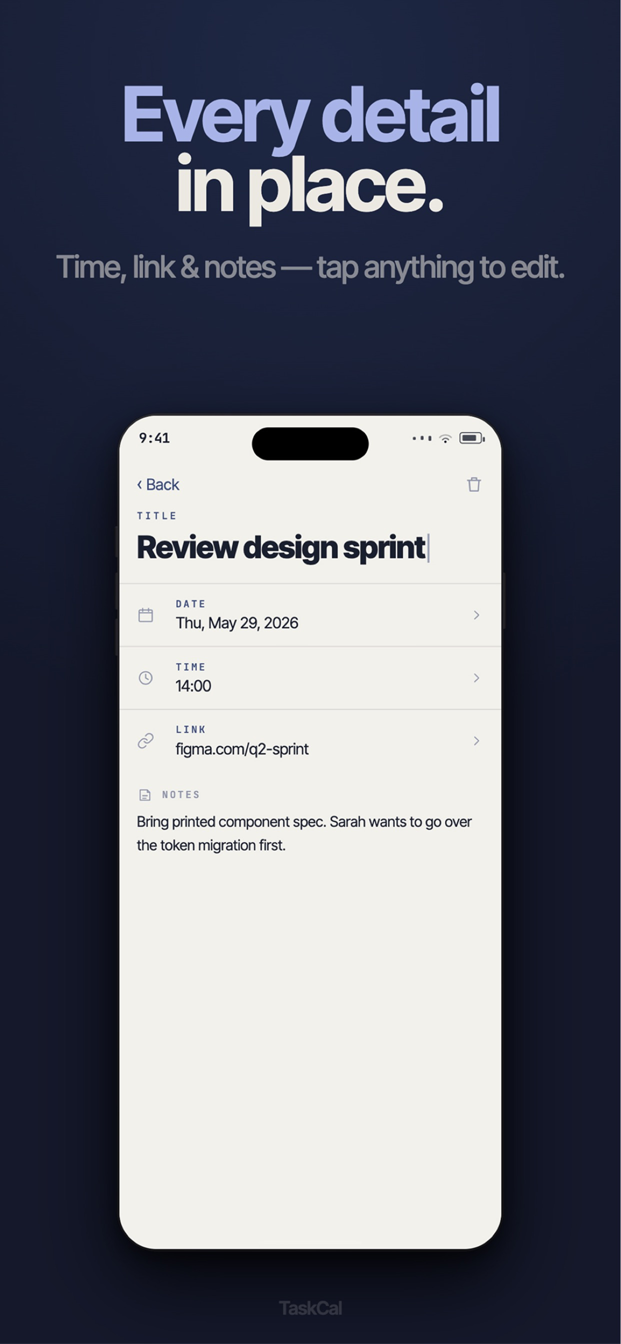 TaskCal: Task Manager