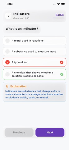 Grade 10 Physical Science iPhone screenshot