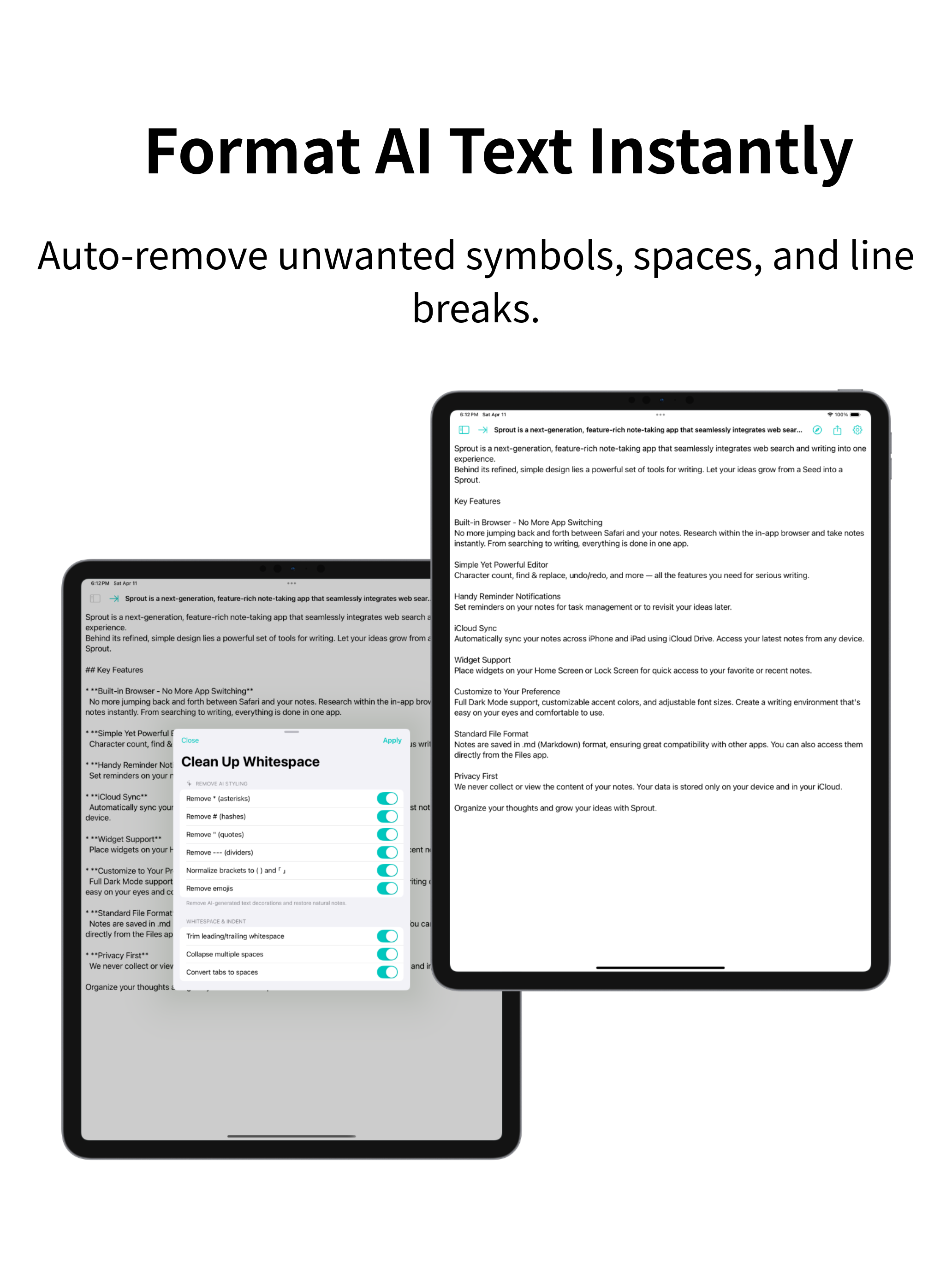 Notepad with Browser - Sprout