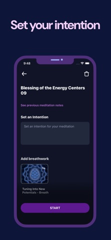 Unlimited - Meditation Player iPhone screenshot