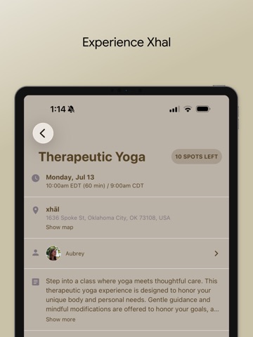 Experience Xhal iPad screenshot
