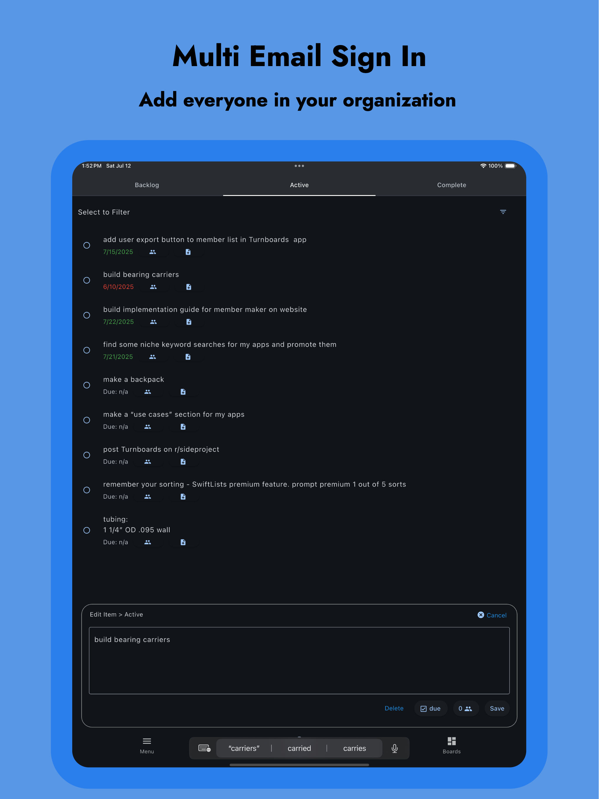 Turnboards: Team Tasks screenshot 6