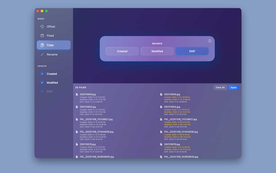 #3. ChronoFix (macOS) Ved: Tom Vogten