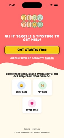 TinyTime · App iPhone screenshot