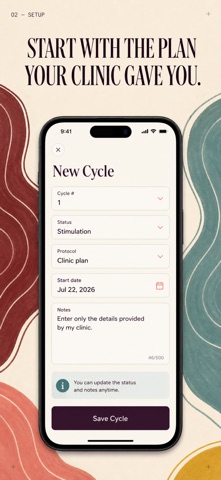 IVF Tracker: Cycle Diary Screenshot 2 of 10