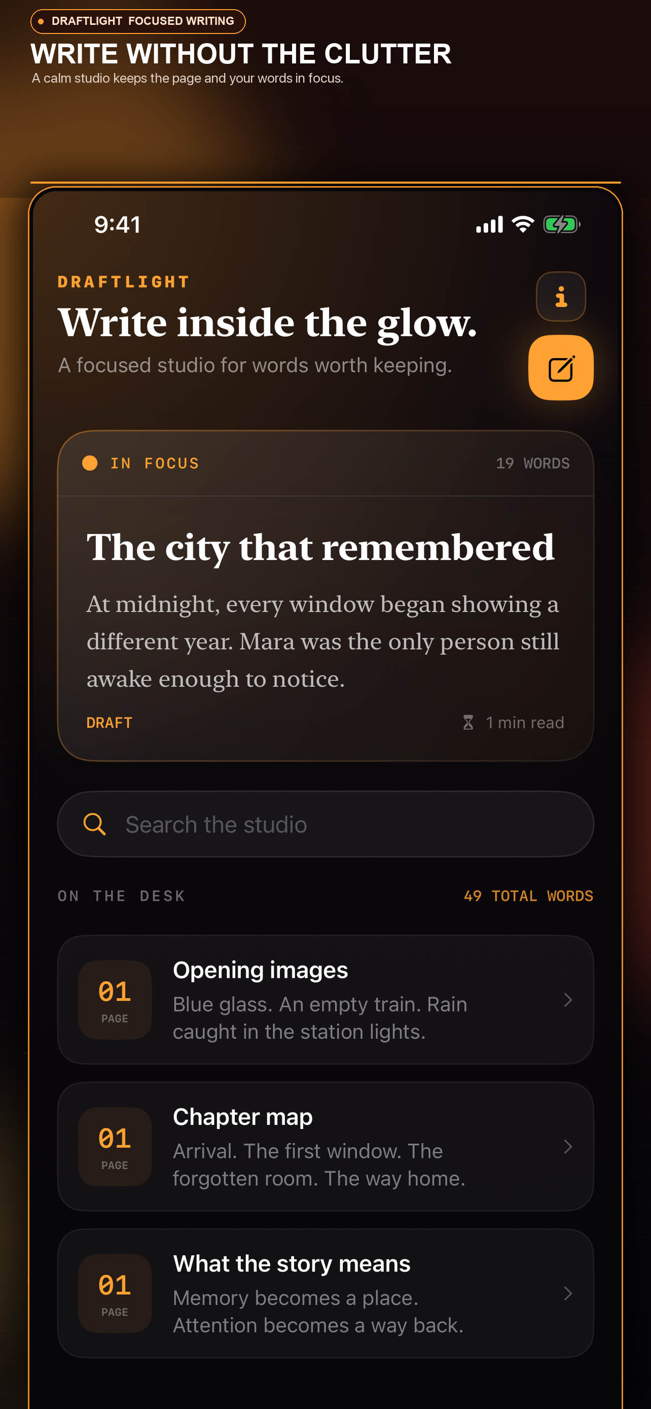 Draft Light: Focused Writing screenshot 7