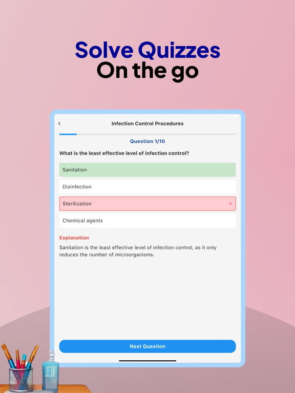Esthetician Exam Prep 2025 • iPad screenshot 2 - Education app