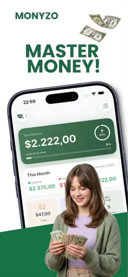 Monyzo: Budget & Money Tracker iPhone Ekran Görüntüsü 1