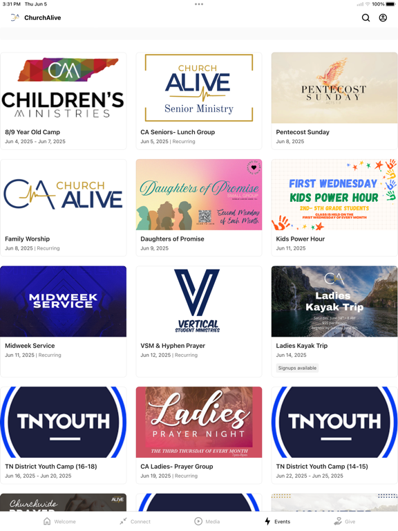 Church Alive iPad screenshot 4 - Lifestyle app