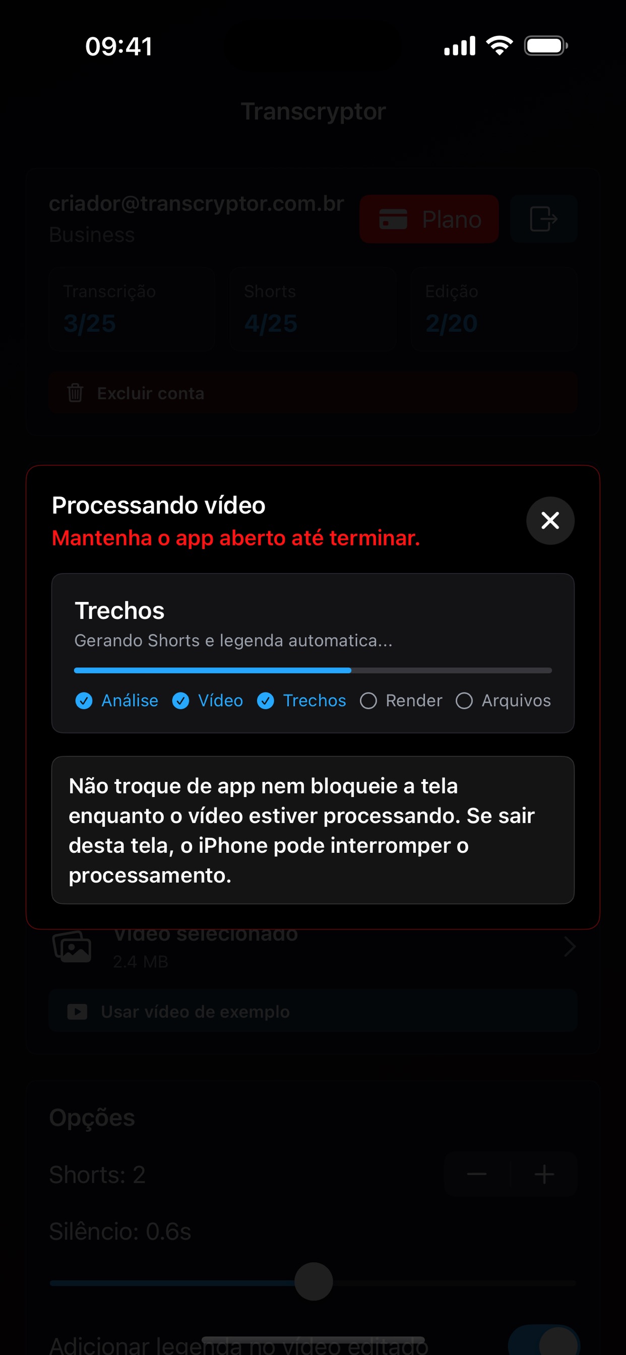 Screenshot 3 of Transcryptor