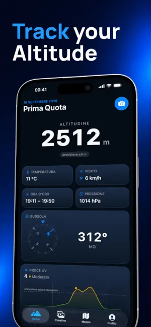 Prima Quota: Altimetro GPS screenshot 1