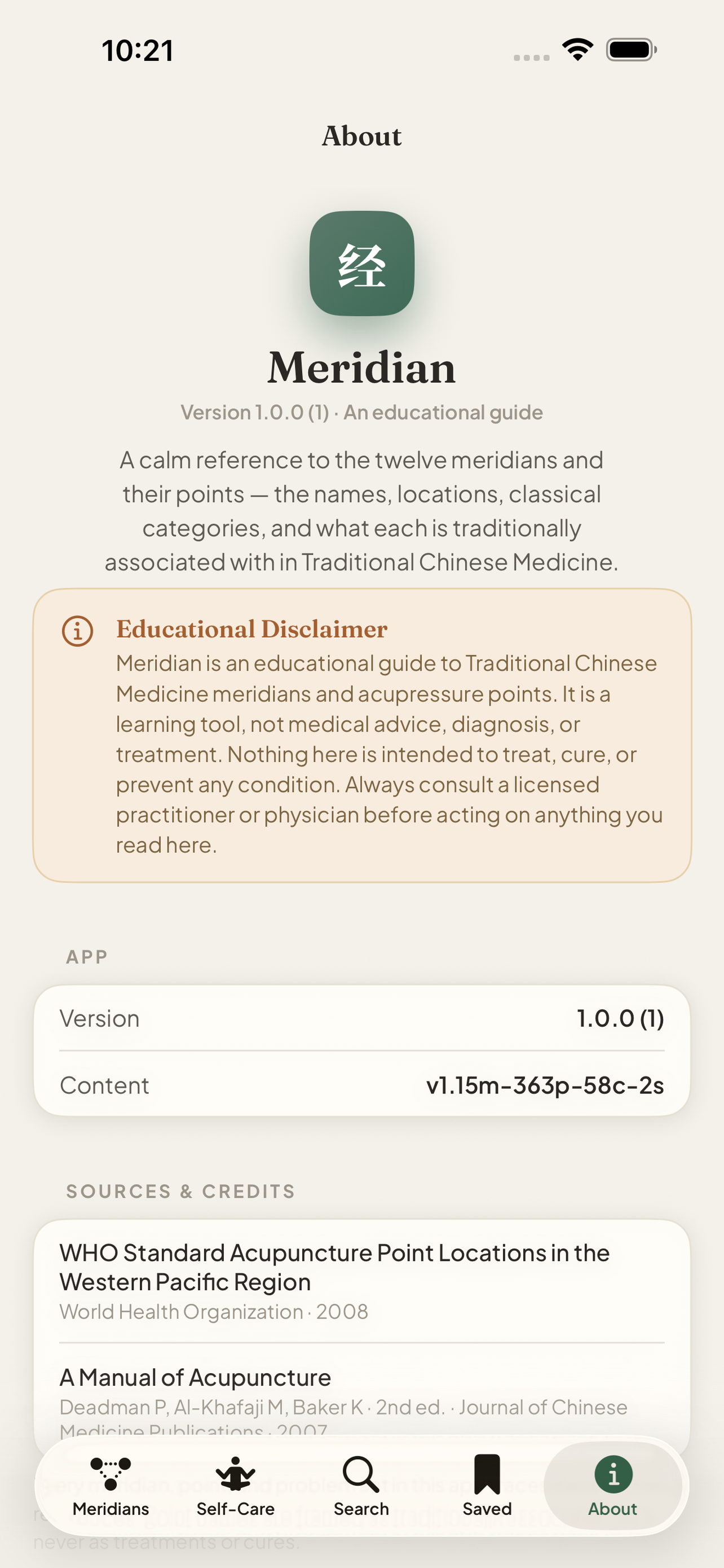Meridian: Acupressure Atlas
