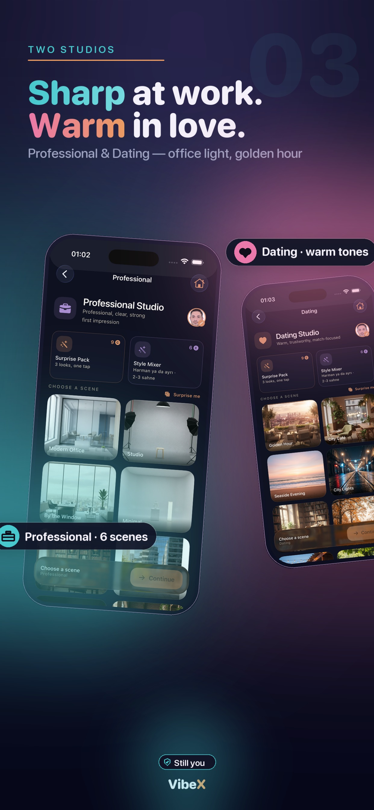 VibeX: AI Portrait Studio screenshot 3