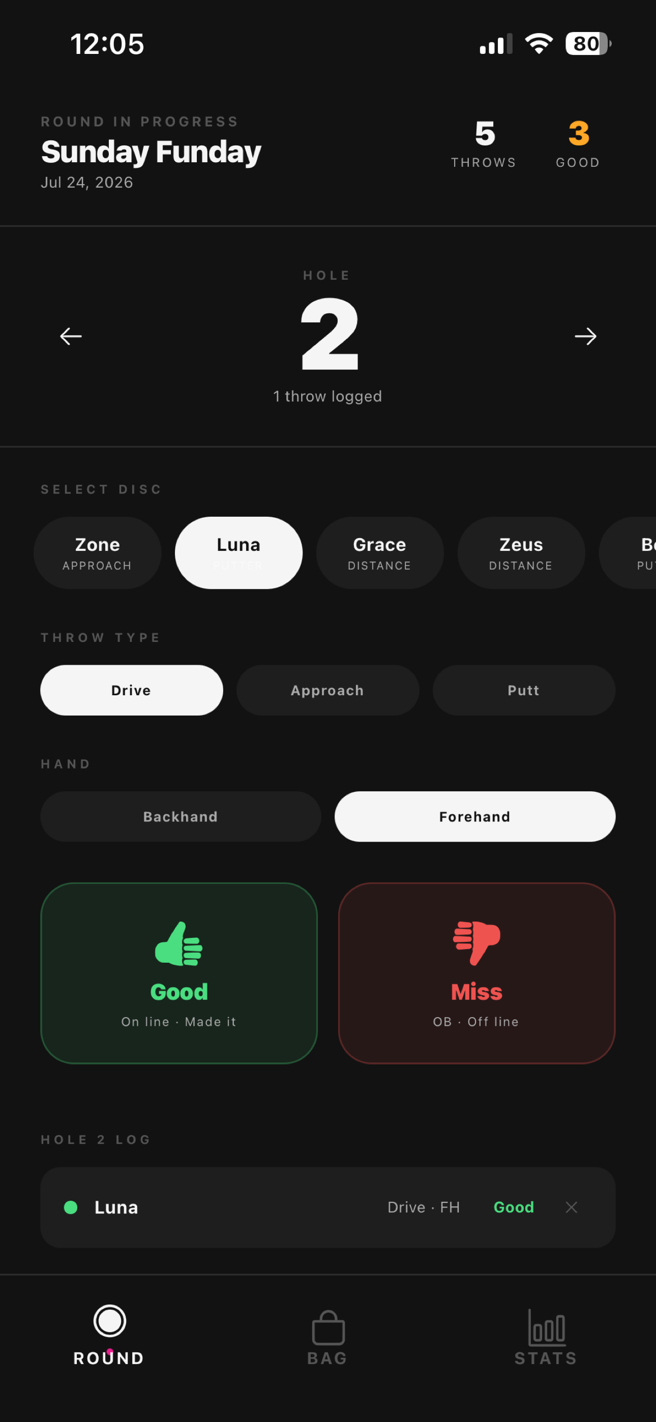 Throwcount screenshot 3