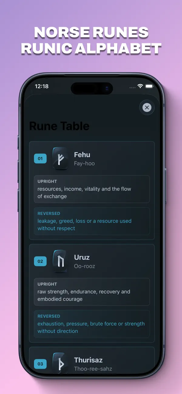 Screenshot #1 pour Oracul: Runic Oracle