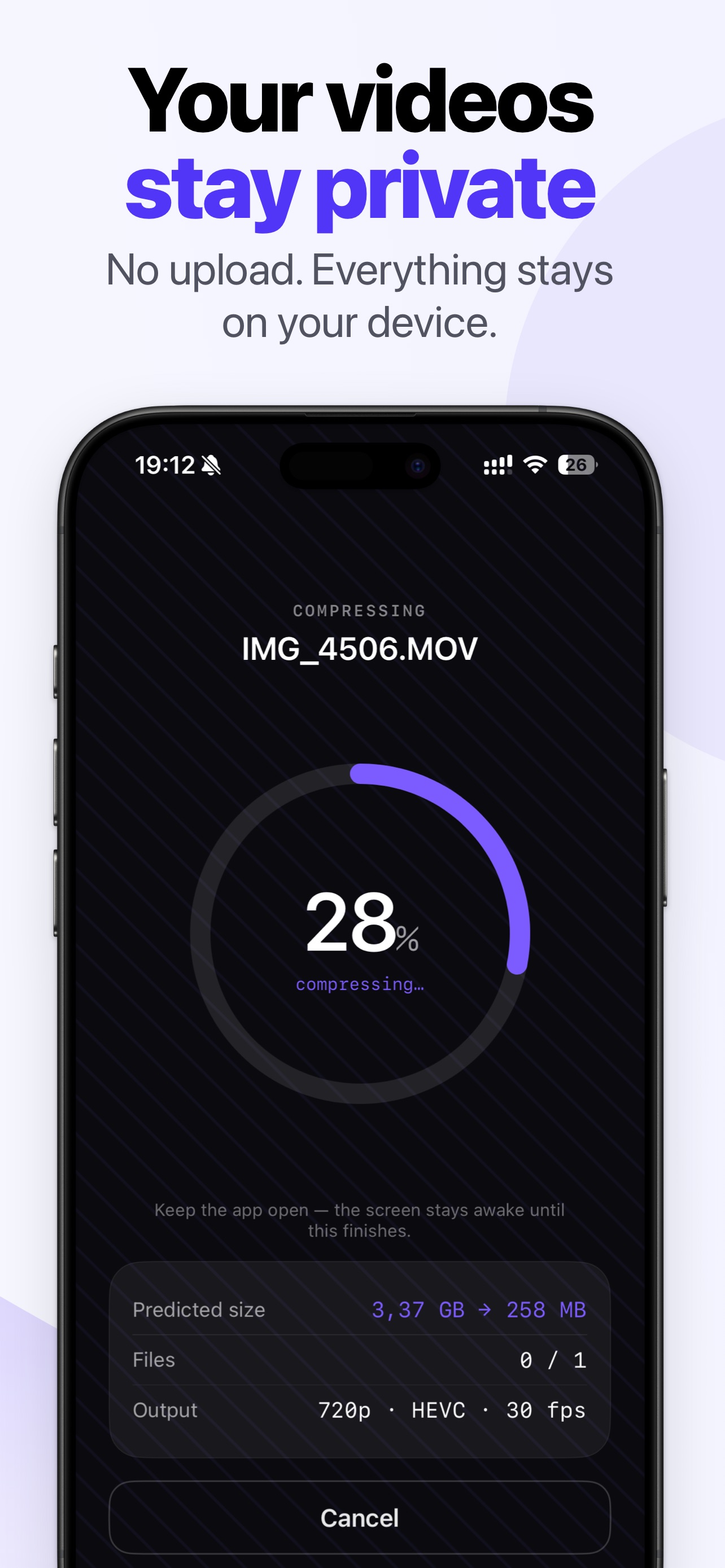 Screenshot 3 of Squeeze: Video Compressor