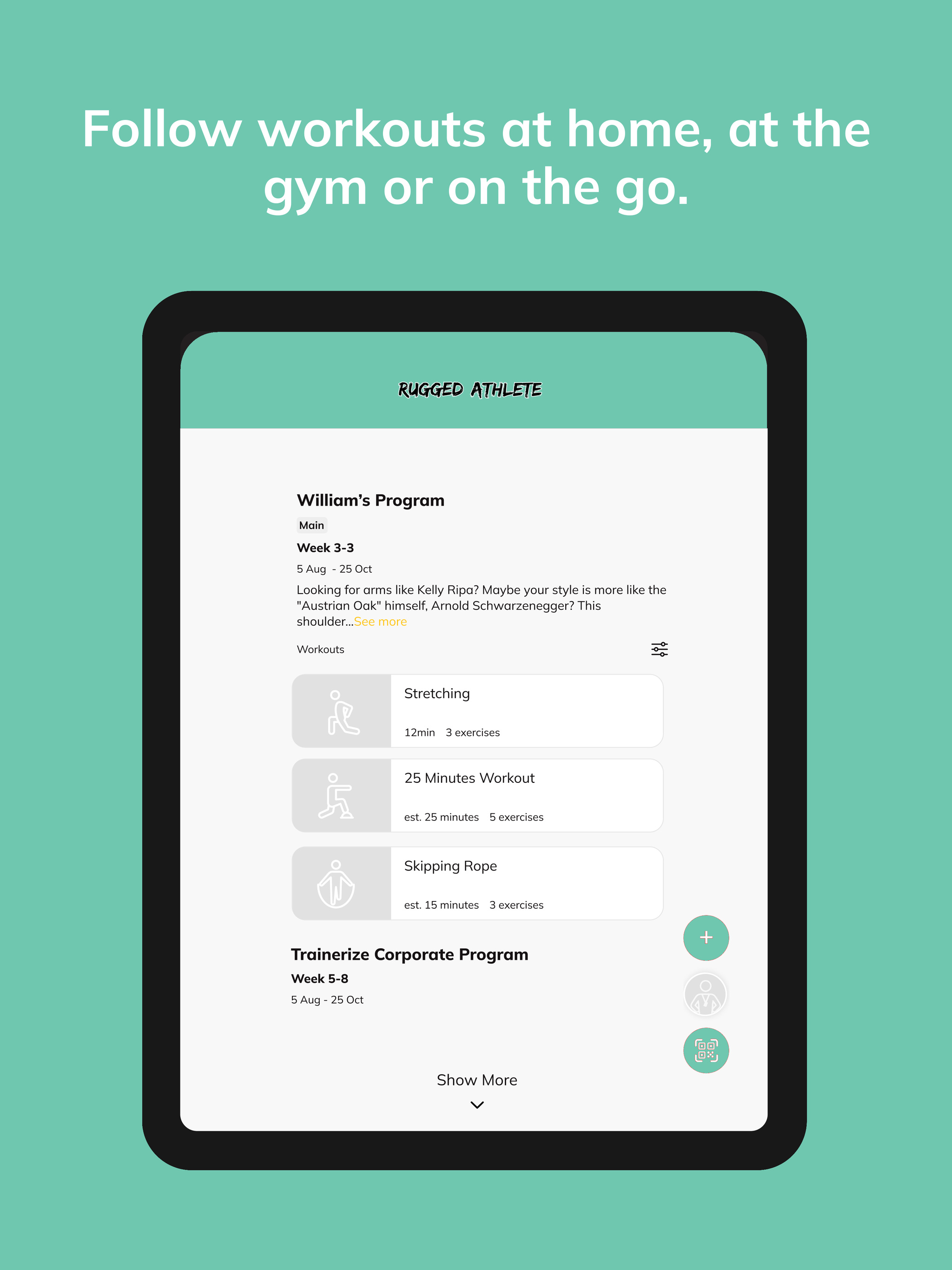 Rugged Athlete App