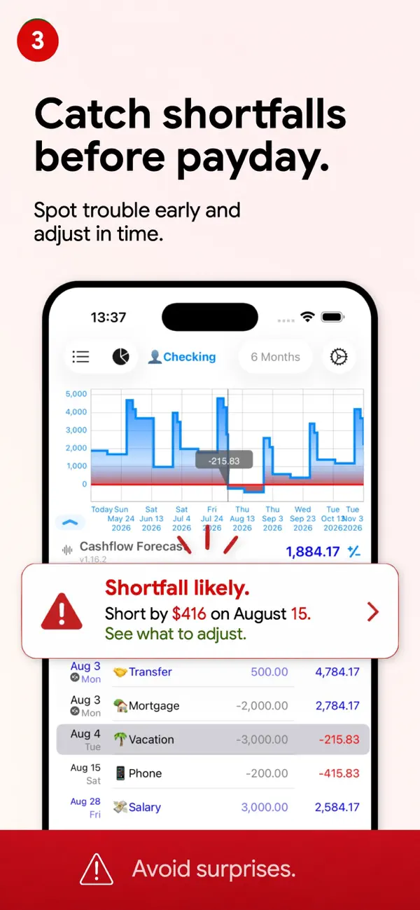 Screenshot #3 pour Foreseenly™ CashFlow
