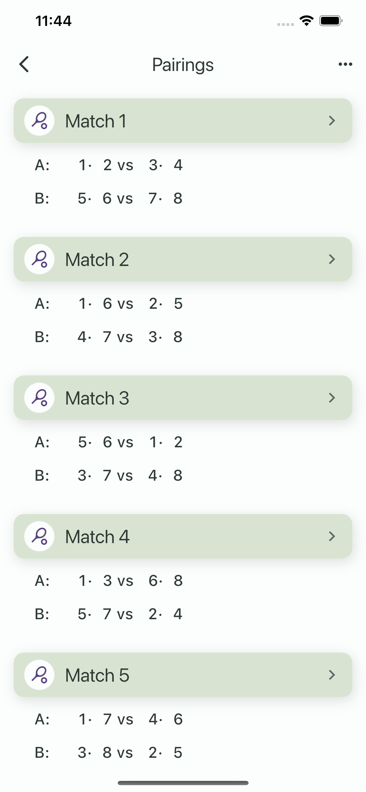 Doubles Draw & Pairings screenshot 2