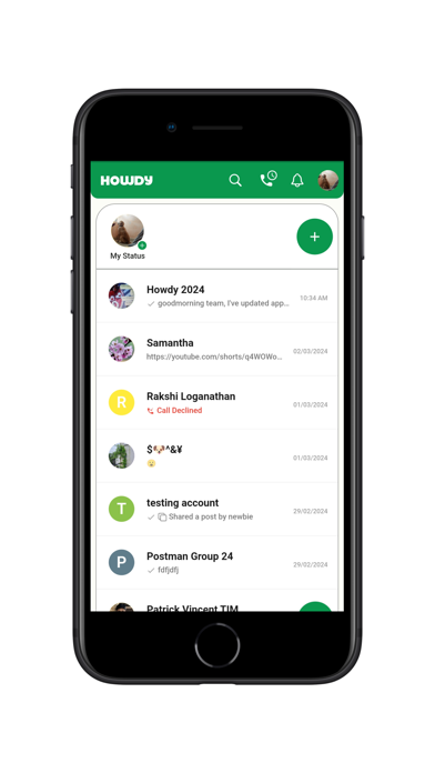Howdy Chats Screenshot