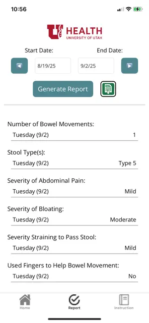 Bowel Diary screenshot 2
