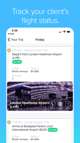 Travefy Pro: View Client Trips screenshot