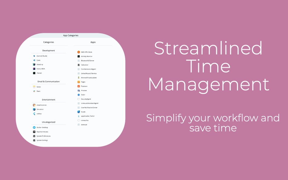 #5. Time Tracking - App Tracker (macOS) Podle: Cloudbit d.o.o.