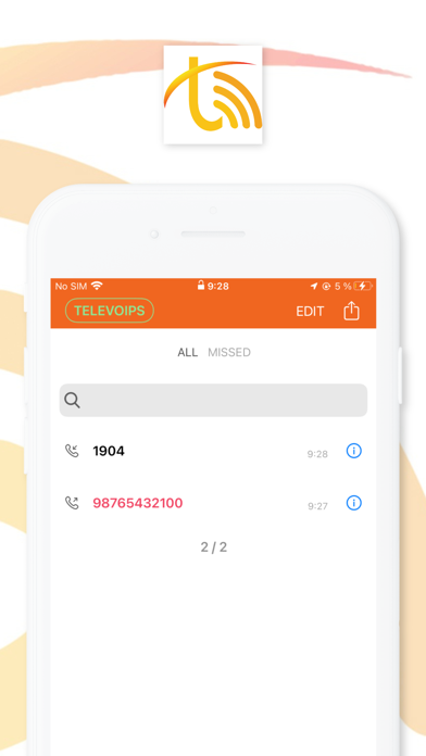 TeleVoIPs Softphone Screenshot