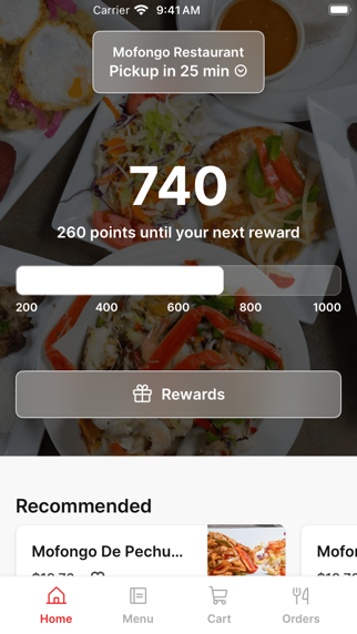 Mofongo Restaurant iPhone screenshot 1 - Food & Drink app