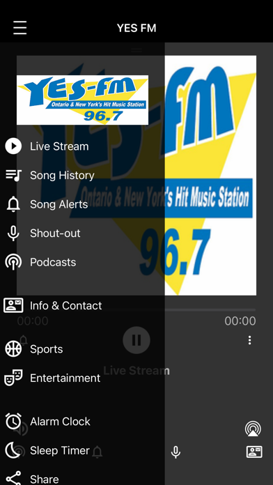 96.7 YESFM Radio Screenshot