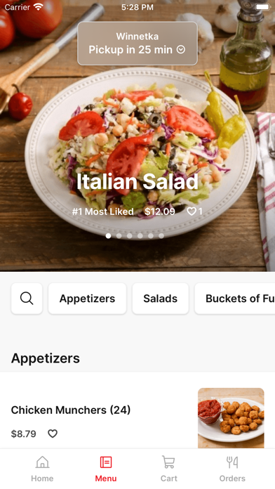 Ameci Pizza & Pasta iPhone screenshot 2 - Food & Drink app