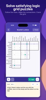 Logic Grid Puzzles: Word Games screenshot 1